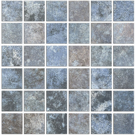 Mosaïque Céramique Gris Métallisé Brillant Miroir Cuisine 16b-0204_F 10 Nattes