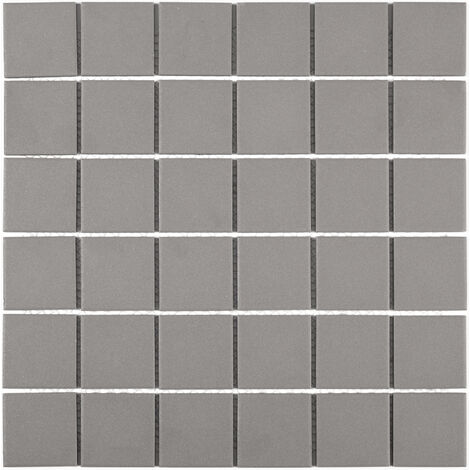 DECORA MOSAICOS Boite de carrelage mosaïque TECNIQ Gris 30x30 cm