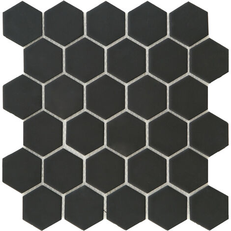 DECORA MOSAICOS Carrelage mosaïque HEXAGONE Noir 27x28 cm
