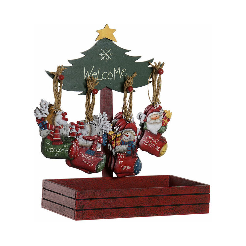 

Rogal - Decoración colgante dkd home decor navidad metal (4 pcs) (26 x 15 x 33 cm)