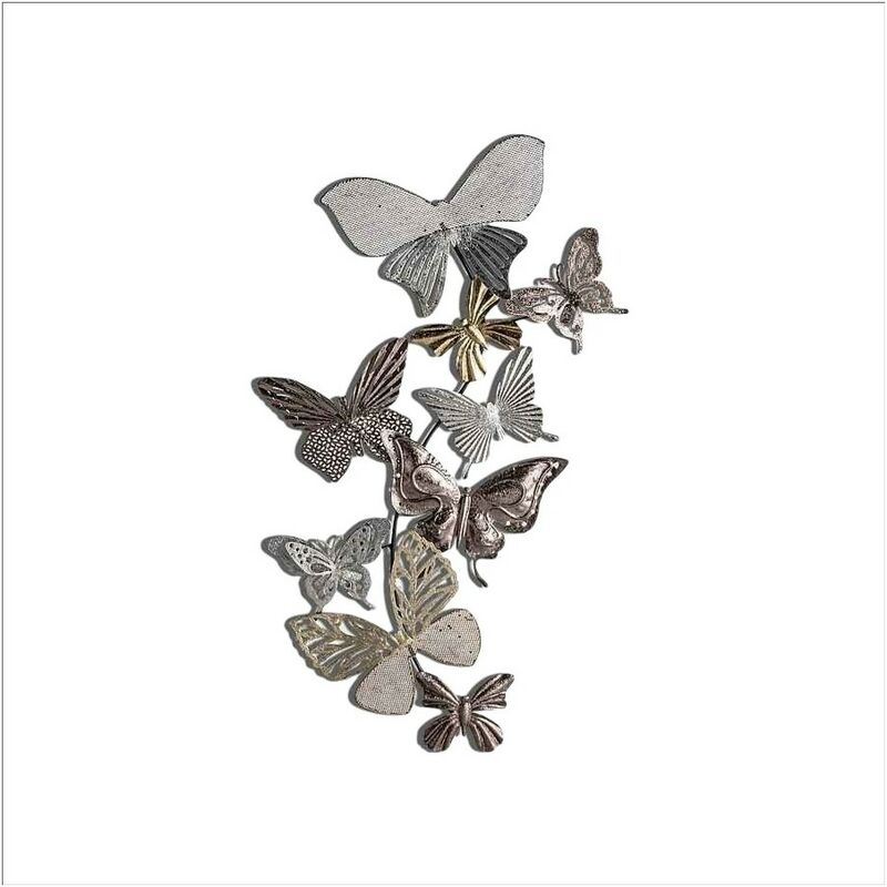 

Burkinahomedecor - Decoración metalica para pared modelo MARIPOSAS Burkina