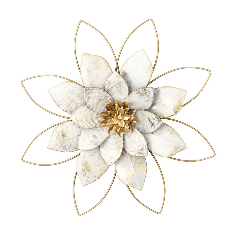 

Decoración metálica 'Flor Driada' de la colección Botania, de . - Blanco - Herdasa