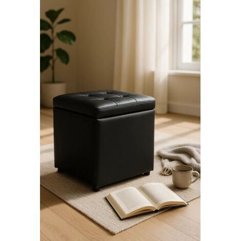 Decoración - Boxi Set 2 Polipiel - Negro