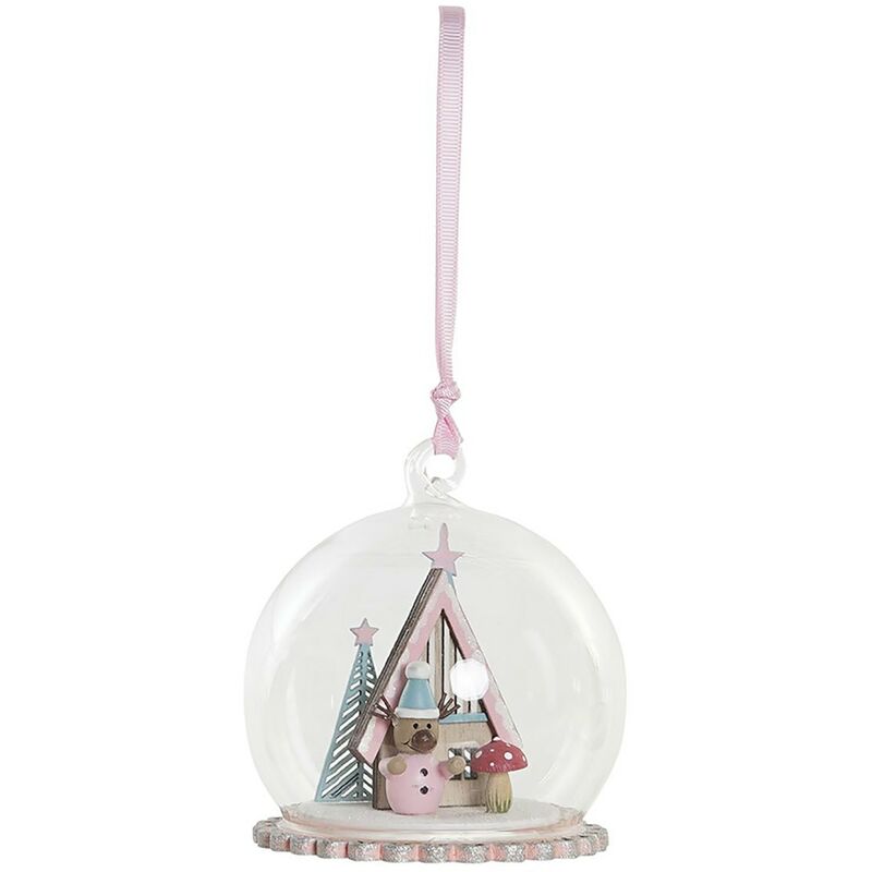 

Hogar Y Mas - DECORACIÓN COLGANTE BOLA NAVIDEÑA 11CM Color - Rosa