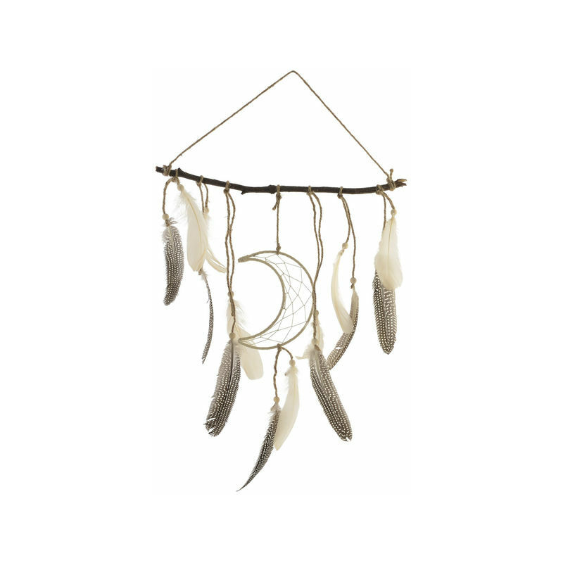 

Decoración Colgante DKD Home Decor Madera Pluma Natural (44 x 5 x 74 cm)