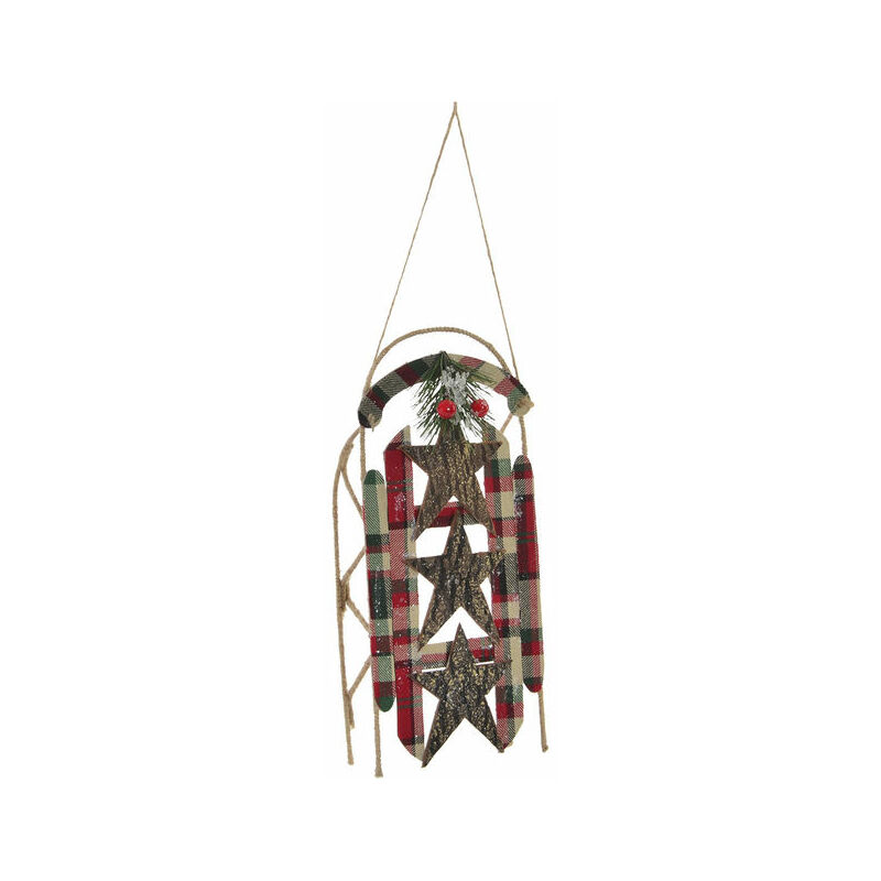 

Decoración Colgante DKD Home Decor Navidad Poliéster Metal (12 x 7 x 29 cm)