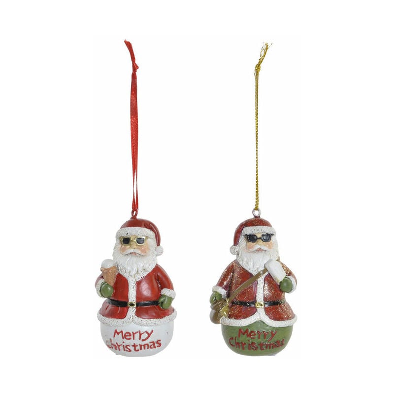 

Decoración Colgante DKD Home Decor Navidad Resina (2 pcs) (4.5 x 3 x 7 cm)