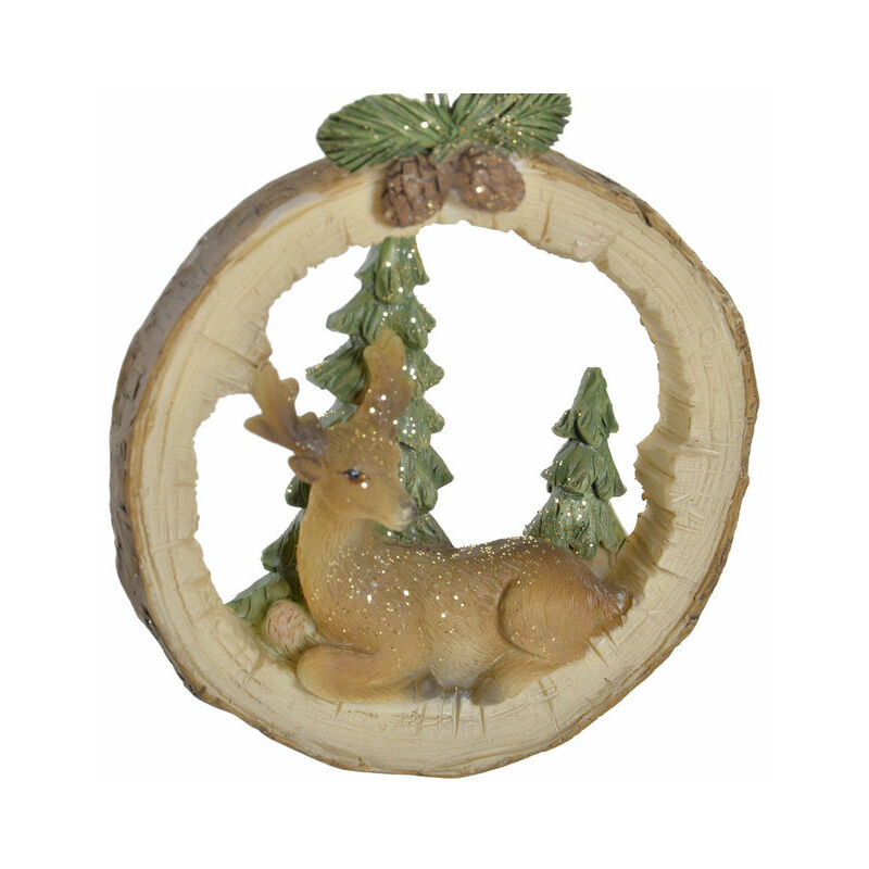 

Decoración Colgante DKD Home Decor Navidad Resina (7.5 x 2.5 x 8.5 cm)