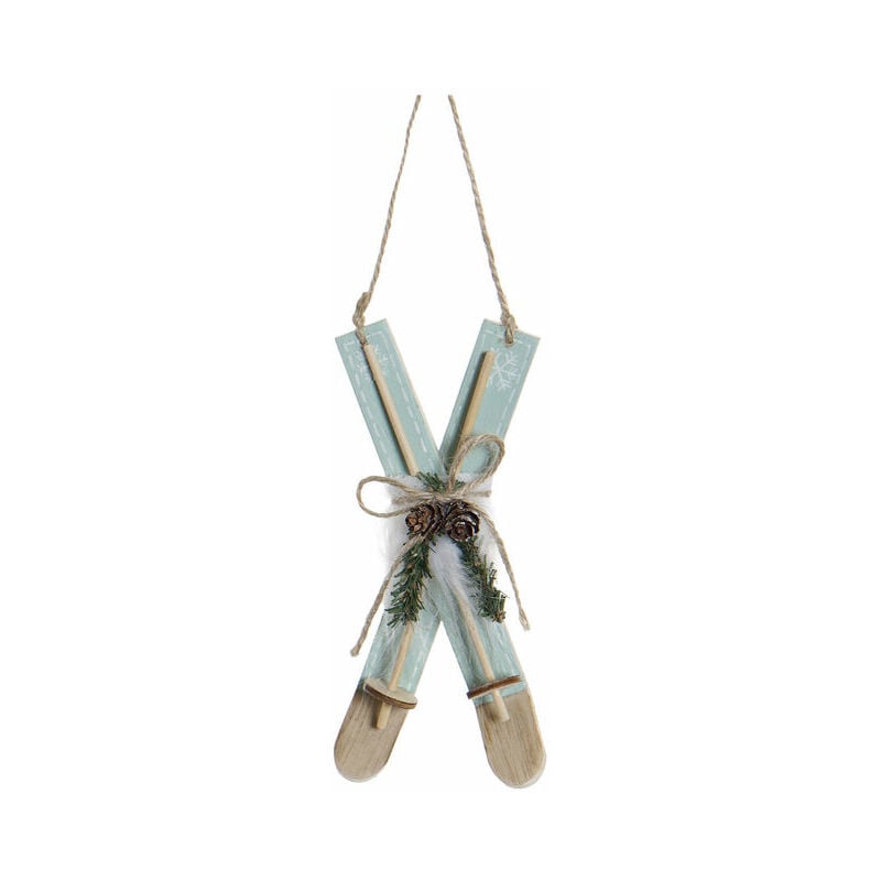 

Decoración Colgante DKD Home Decor Navidad Verde Madera Natural (17 x 7.5 x 2.5 cm)