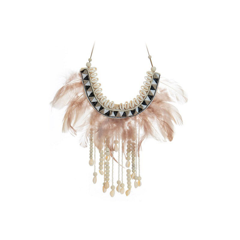 

Decoración Colgante DKD Home Decor Pluma Conchas (40 x 2 x 44 cm)