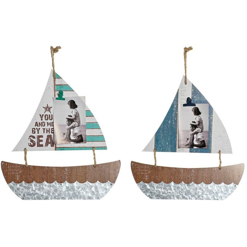 

Decoración Colgante DKD Home Decor Velero Cuerda Madera MDF (2 pcs) (40 x 2 x 43 cm)