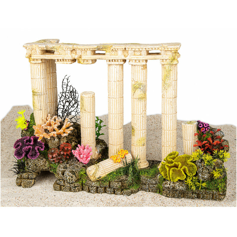 

Decoración Columnas griegas antiguas. Acuario de 53 cm.