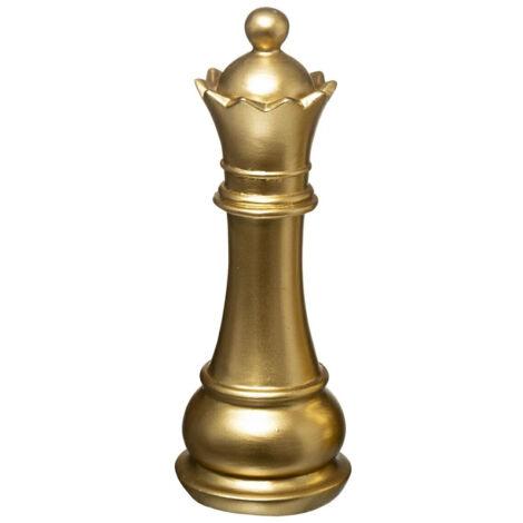 Decoración de Ajedrez Reina ORO 25,5 cm