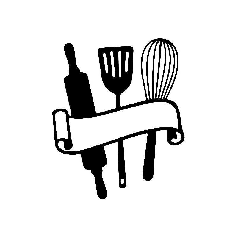 

Decoracion de la pared de la cocina - Cocina - Arte de Pared - de la sala de estar, Dormitorio - Negro en Metal, 40 x 0,15 x 50 cm