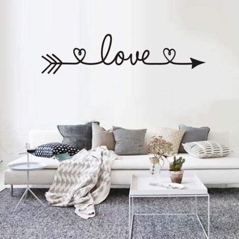 Decoración de letras Love metálicas KZQ, 57 x 13 cm