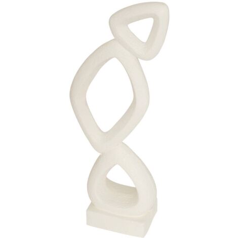Decoración de mesa Wonj blanco 26x13,3cm - Atmosphera créateur d'intérieur