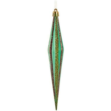 Decoración de Navidad - No especificado - Alargada - Rojo, Dorado, Verde - 3 x 8,5 x 19 cm