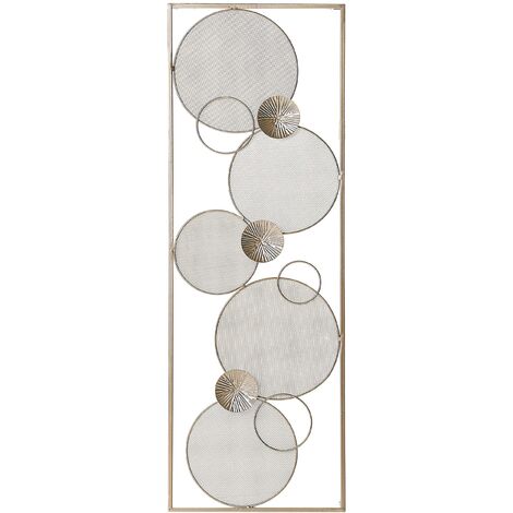 Decoración de pared arte de pared de metal dorado estilo moderno Tungsten