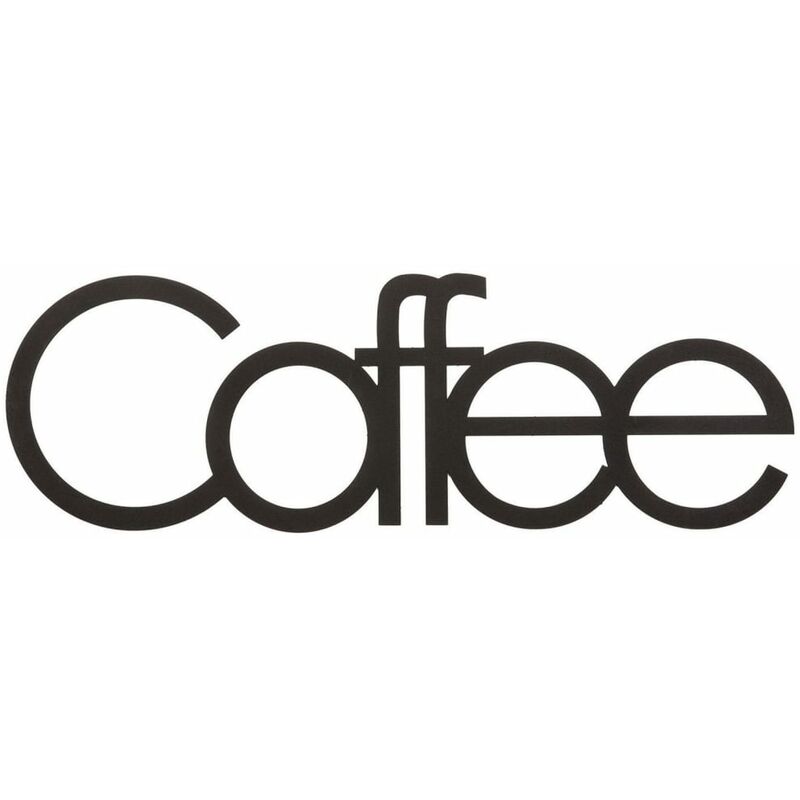 

Adorno de pared Words Love acero negro 50x17 cm - Negro - Homemania