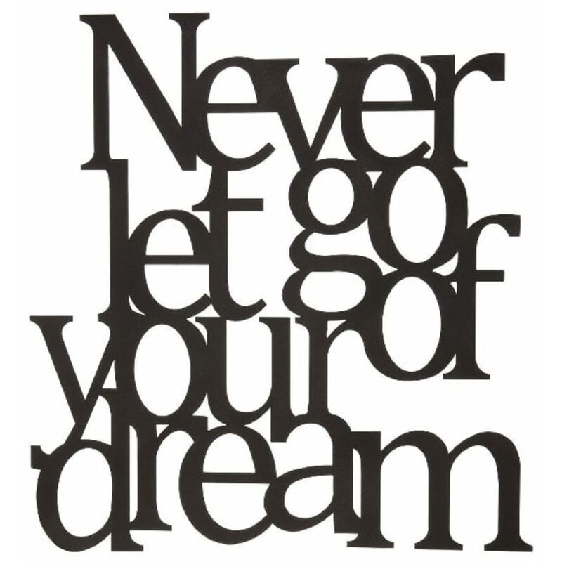

Adorno de pared Words Love acero negro 65x70 cm - Negro - Homemania