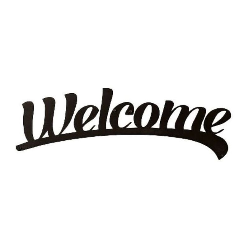 

Adorno de pared Words Love acero negro 50x15 cm - Negro - Homemania