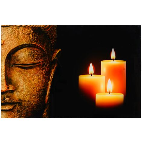 Decoración de pared con imagen de vidrio 40x60 cm Patrón de Buda 040004143