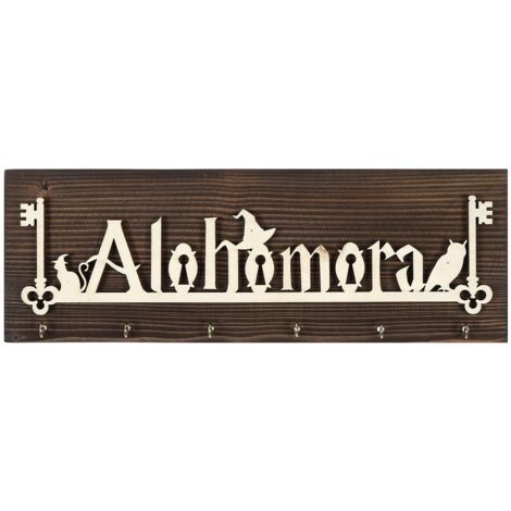 Decoración de pared con portallaves de madera Holder Multicolor