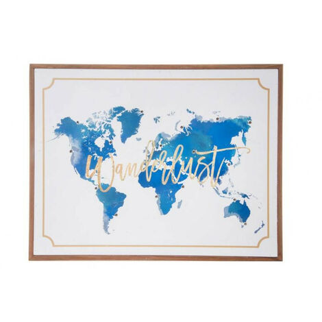 ENJOYERS - Mapa del Mundo para Rascar. Mapamundi Rascable. Laminas  Decorativas Pared 65x45 cm. Lamina Regalo. Con Marco