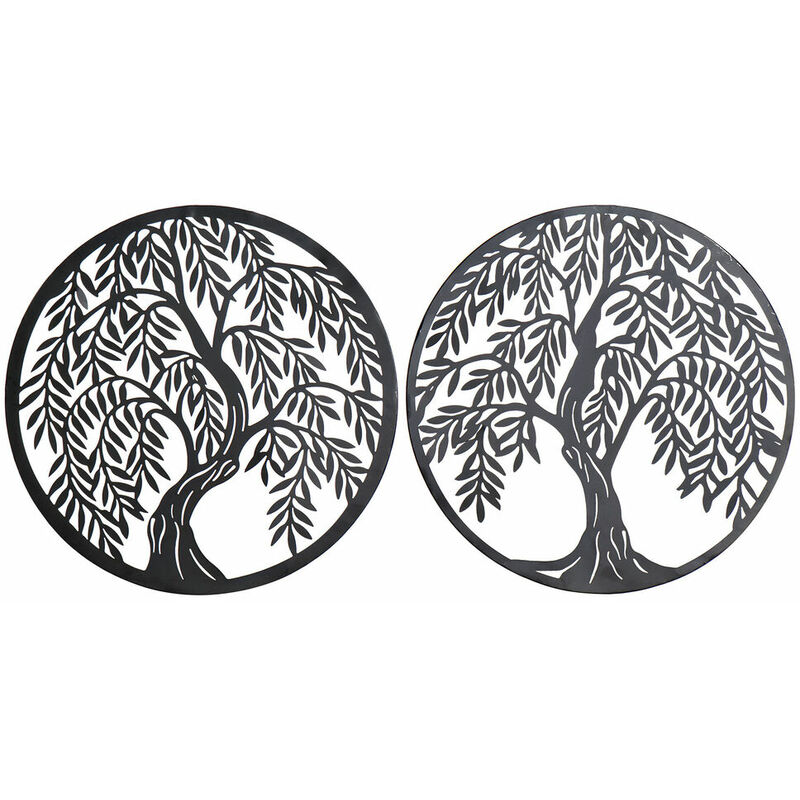

Decoración de Pared DKD Home Decor Árbol Metal (2 pcs) (40 x 1 x 40 cm)