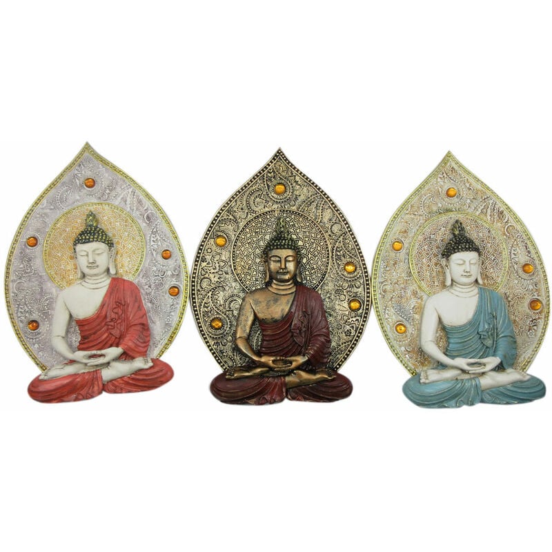 

Decoración de Pared DKD Home Decor Buda Resina (19.3 x 3.7 x 27.3 cm) (3 pcs)