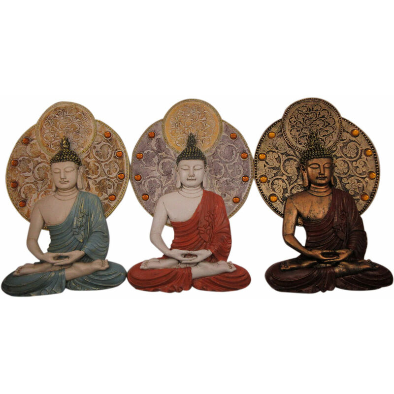 

Decoración de Pared DKD Home Decor Buda Resina (20 x 4 x 30.3 cm) (3 pcs)