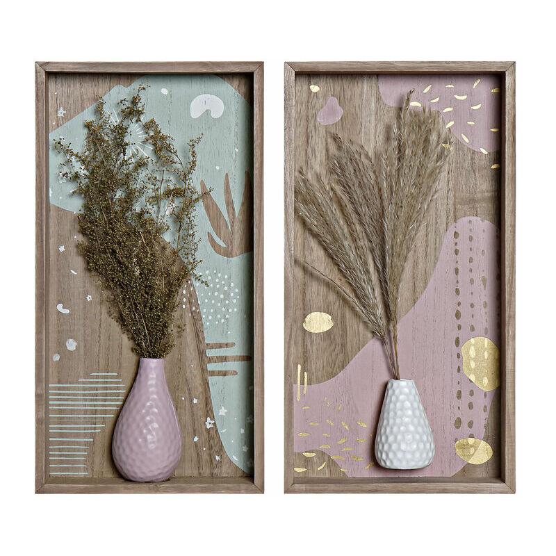 

BHD - Decoración de Pared DKD Home Decor Madera MDF (20 x 4 x 38 cm) (2 pcs)