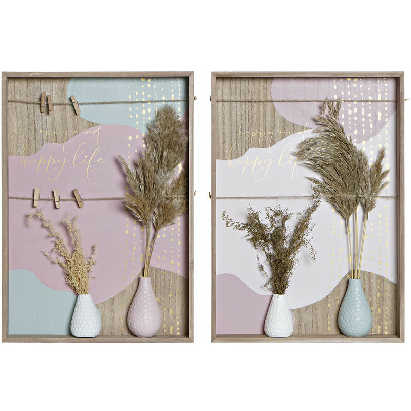 

Decoración de Pared DKD Home Decor Madera MDF (35 x 4 x 50 cm) (2 pcs)