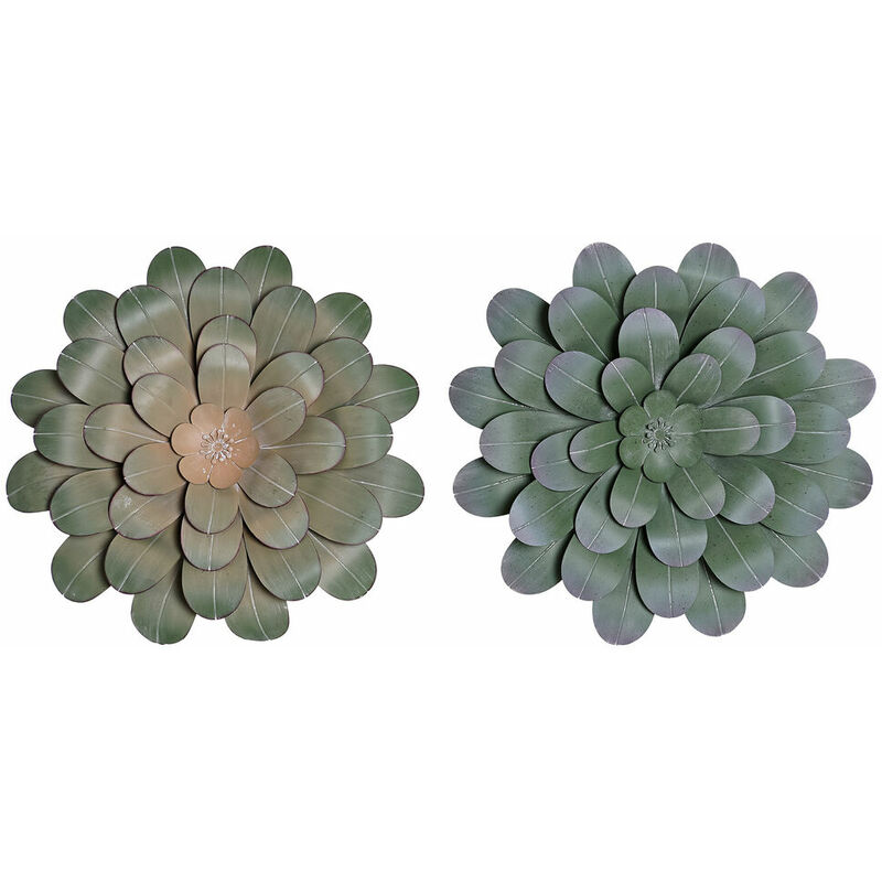 

Decoración de Pared DKD Home Decor Metal (2 pcs) (60 x 8 x 60 cm)