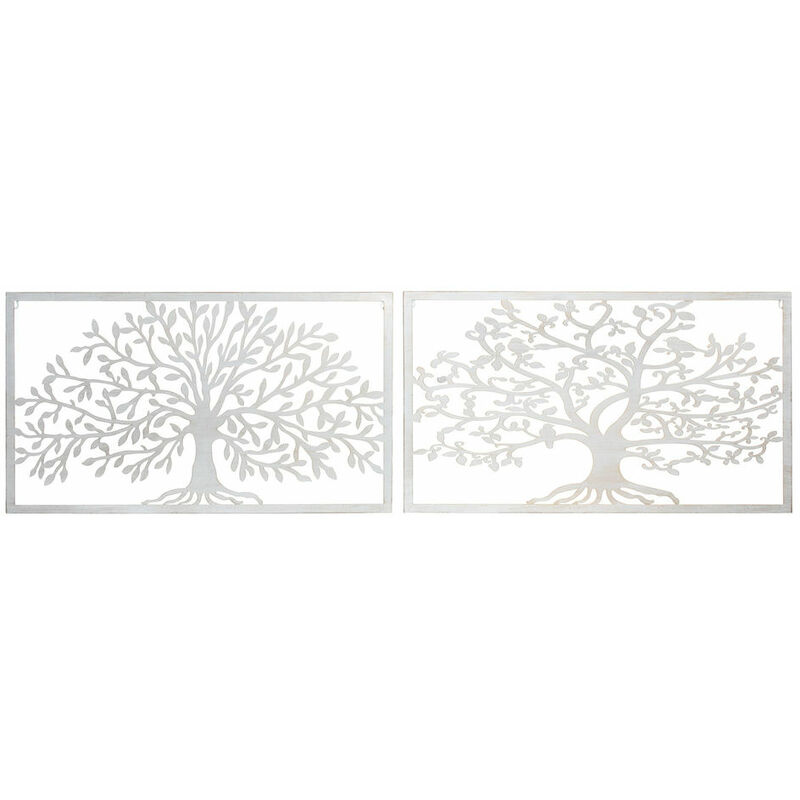 

Decoración de Pared DKD Home Decor Metal Árbol (2 pcs) (84.5 x 1 x 49 cm)