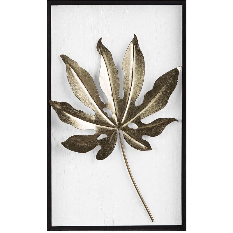

Beliani - Decoración de pared dorada/blanca CURIUM
