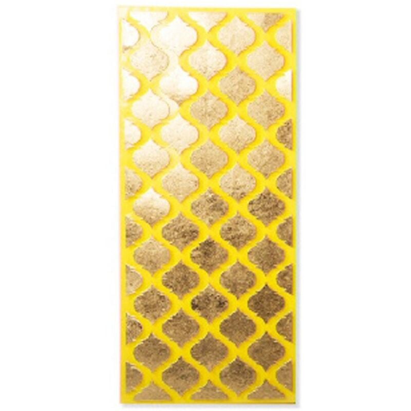 

Decoración de pared étnica - panel rectangular - (32x72x3 cm) metal Color - Amarillo