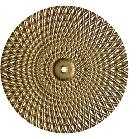Decoración de pared metálica  Oro  Sistema de colgado único  Marco de hierro  Varios tamaños  25 x 25 cm