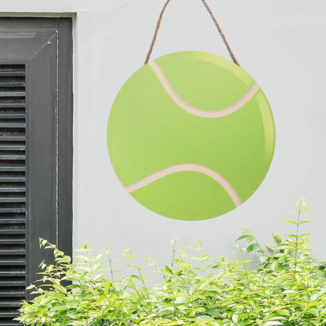 Decoración de pared redonda de madera JM00877 con diseño de bolas para el hogar, la oficina o el gimnasio, 30 cm de diámetro, 1 pieza.