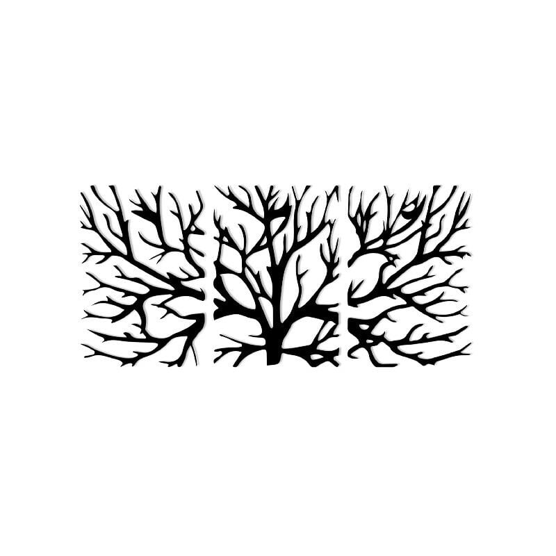

Decoracion de paredes arbol - Naturaleza - Arte mural, Pared - Negro en Metal, 105 x 0,15 x 50 cm, -