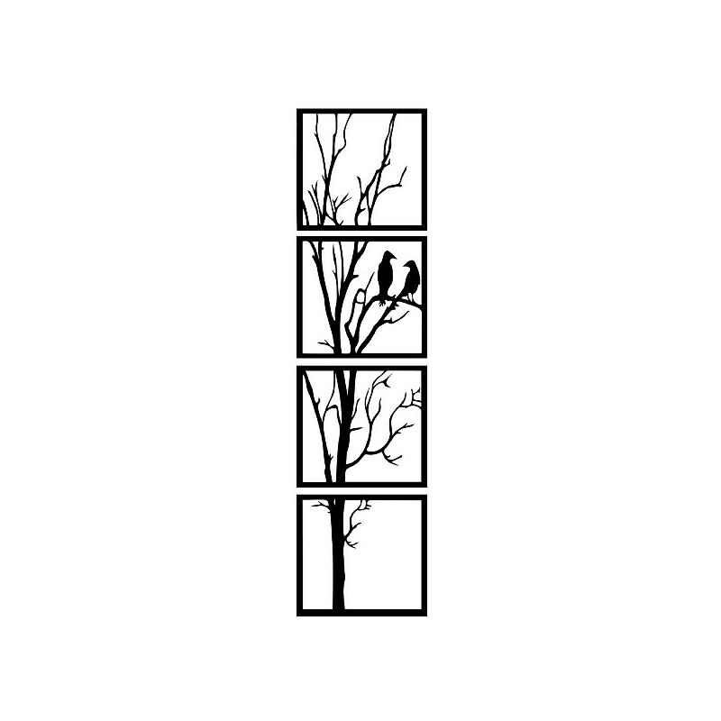 

Decoracion de paredes arbol - Naturaleza - Arte mural, Pared - Negro en Metal, 120 x 0,15 x 30 cm, -