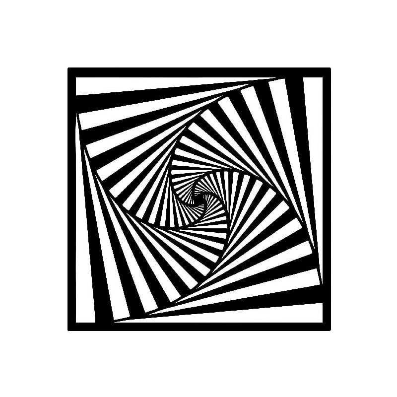 

Decoracion de paredes Arte - Abstracto - Arte de la Pared, Pared - Negro en Metal, 45 x 0,15 x 45 cm, -