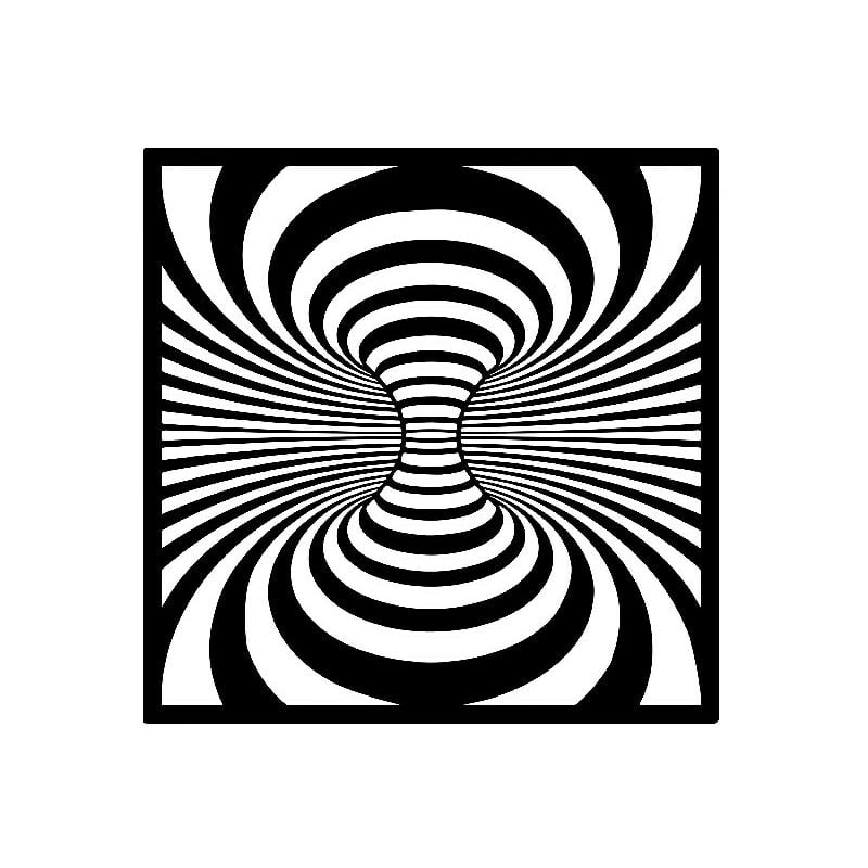 

Decoracion de paredes Arte - Abstracto - Arte de la Pared, Pared - Negro en Metal, 45 x 0,15 x 45 cm, -