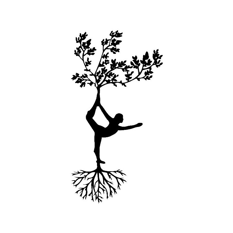 

Decoracion de paredes Bailarina - Naturaleza - Arte mural, Pared - Negro en Metal, 40 x 0,15 x 80 cm, -