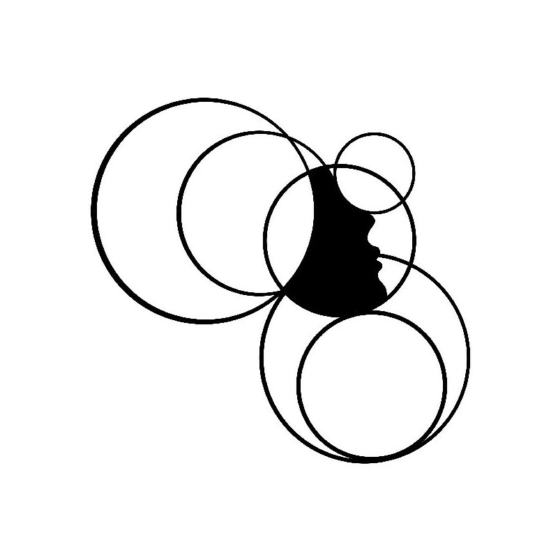 

Decoracion de paredes Circulo - Geometrico - Arte de la pared, Pared - Negro en Metal, 60 x 0,15 x 57 cm, -