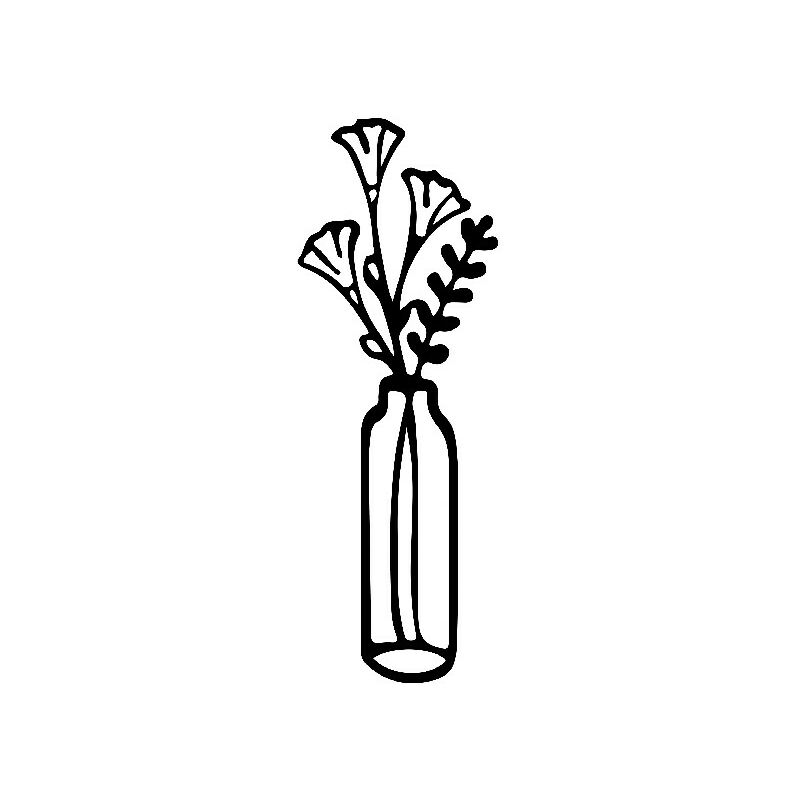 

Decoracion de paredes Flor - Naturaleza - Arte mural, Pared - Negro en Metal, 25 x 0,15 x 70 cm, -
