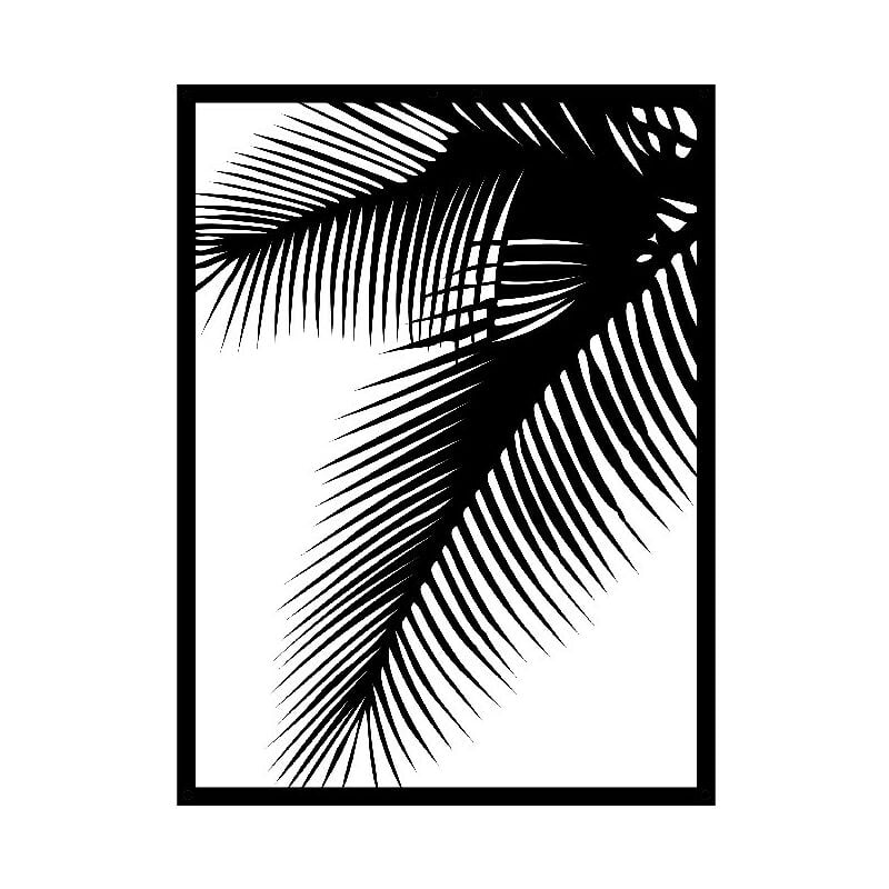 

Decoracion de paredes Hoja - Naturaleza - Arte mural, Pared - Negro en Metal, 30 x 0,15 x 40 cm, -