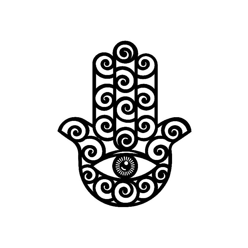 

Decoracion de paredes Mano - Zen - Arte de la Pared, Pared - Negro en Metal, 40 x 0,15 x 50 cm, -
