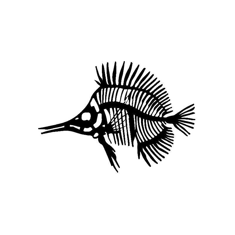 

Decoracion de paredes Pescado - Animales - Arte de la Pared, Pared - Negro en Metal, 60 x 0,15 x 80 cm, -