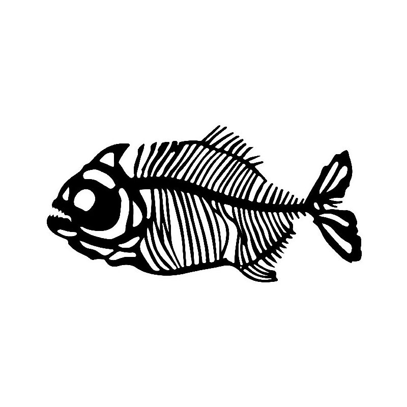 

Decoracion de paredes Pescado - Animales - Arte de la Pared, Pared - Negro en Metal, 80 x 0,15 x 40 cm, -